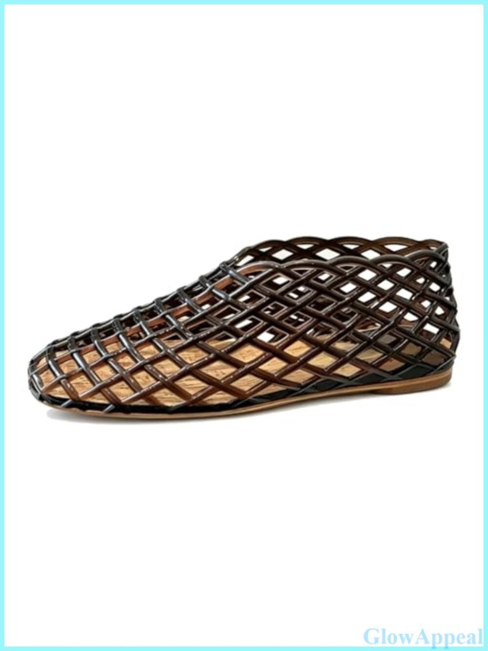 Jelly Mesh Flats Ballet Slip On Openwork Round Toe Sandals